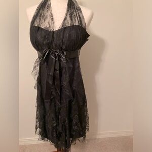 Betsy and Adam Womens Black Cocktail Dress. Size 10